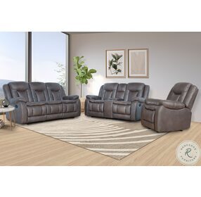 Morello Gray Dual Reclining Living Room Set