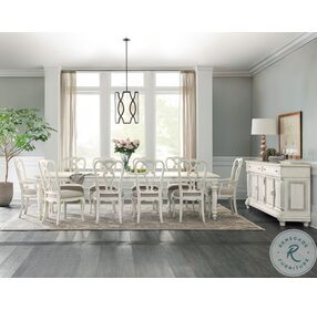 Traditions Soft White Rectangular Extendable Dining Room Set