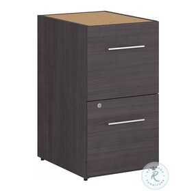 Office 500 Storm Gray 16" 2 Drawer File Cabinet