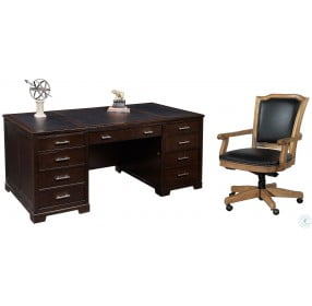 Mocha Executive Desk Home Office Set