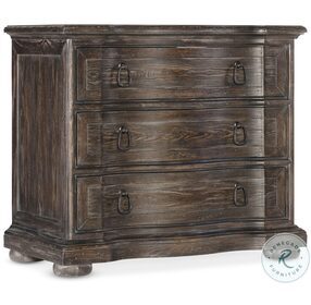Traditions Rich Brown Three Drawer Nightstand