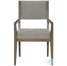 Linea Grey And Cerused Charcoal Arm Chair