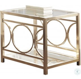 Olympia Gold Chrome End Table