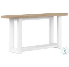 Garrison Washed Oak And Emory White Console Table