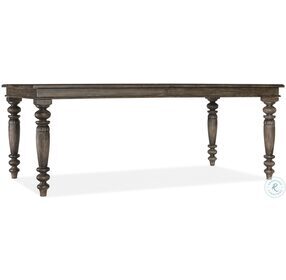 Traditions Rich Brown Rectangular Extendable Dining Table
