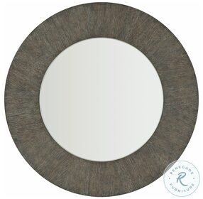 Linea Cerused Charcoal Round Mirror