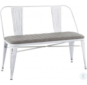 Oregon Grey Upholstered Bench