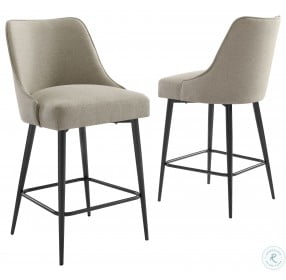 Olson Khaki Counter Height Chair Set Of 2