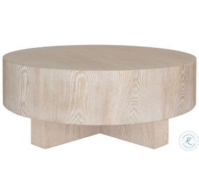 Oslo Cerused Oak Thick Top Coffee Table
