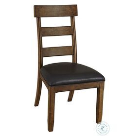 Ozark Warm Pecan Ladderback Side Chair Set of 2