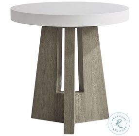 Rochelle Smoth Quarry And Weathered Teak Side Table