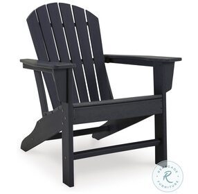 Sundown Treasure Black Outdoor Adirondack Chair