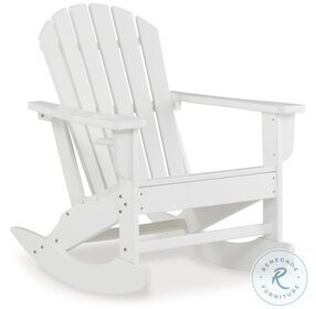 Sundown Treasure White Outdoor Rocking Chair