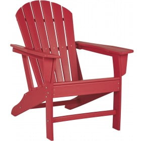 Sundown Treasure Red Outdoor Adirondack Chair