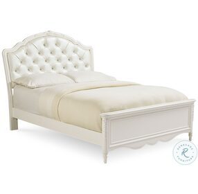 Sweetheart Beautiful White Victorian Full Upholstered Bed