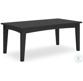 Hyland Wave Black Outdoor Cocktail Table