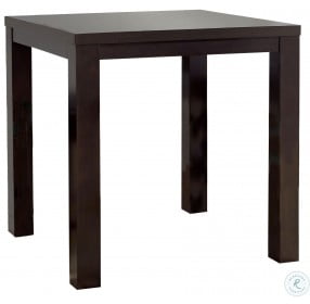 Athena Dark Chocolate Square Counter Height Dining Table