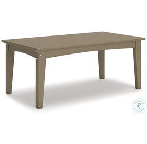 Hyland Wave Driftwood Outdoor Cocktail Table
