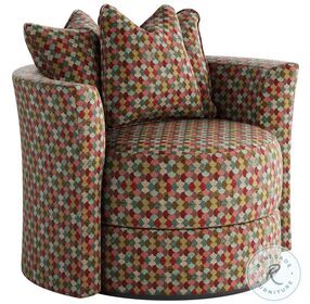 Wild Child Confetti Scatter Pillow Back Swivel Chair