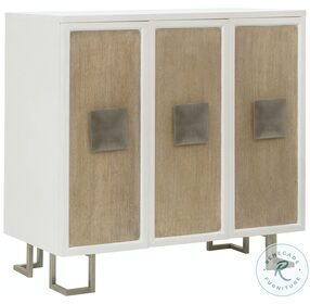 P301563 White And Natural Accent Door Chest