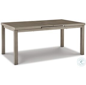 Beach Front Beige Outdoor Extendable Dining Table