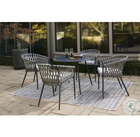 Palm Bliss Gray Outdoor Dining Set
