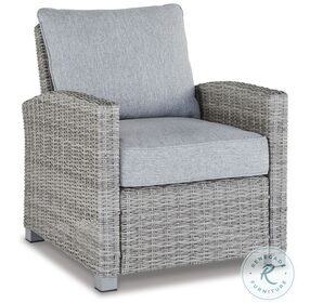 Naples Beach Light Grey And Beige Outdoor Lounge Chair