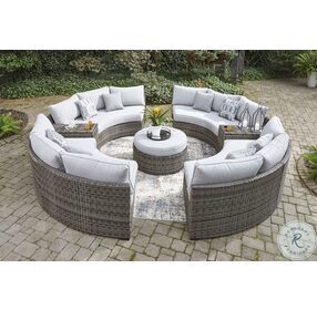 Harbor Court Gray Outdoor Curved Sectional