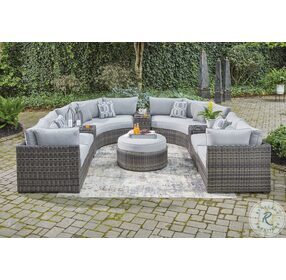Harbor Court Gray 9 Piece Outdoor Sectional