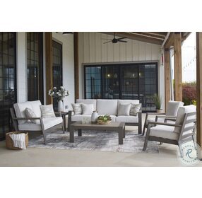 Tropicava Taupe And White Outdoor Conversation Set