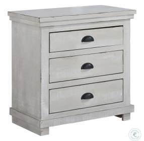 Willow Distressed Gray Chalk Nightstand