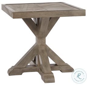 Beachcroft Beige Square Outdoor End Table