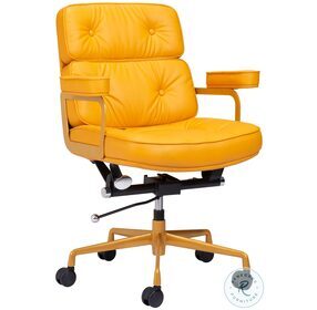 Smiths Yellow Swivel Office Chair