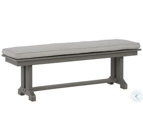 Visola Gray Outdoor Bench