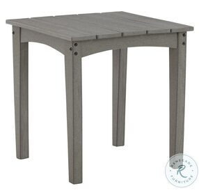 Visola Gray Outdoor Square End Table