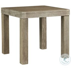 Silo Point Brown Outdoor Square End Table