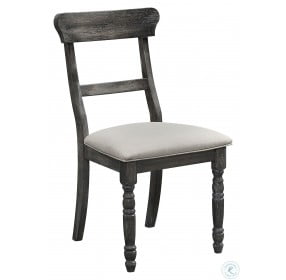 Muses Dove Grey Ladderback Chair Set of 2