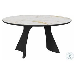 Palermo Golden White 59" Dining Table