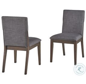 Palm Canyon Carob Brown Upholstered Side Chair Set of 2