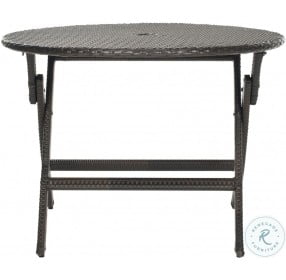 Ellis Brown Round Outdoor Folding Dining Table