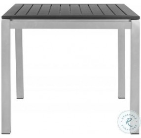 Onika Black And Gray Square Outdoor Dining Table