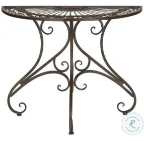 Annalise Rustic Brown Outdoor Console Table