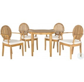 Chino Natural Outdoor 5 Piece Dining Set