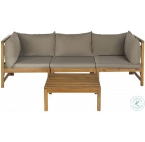 Lynwood Natural And Taupe Outdoor Modular Sectional