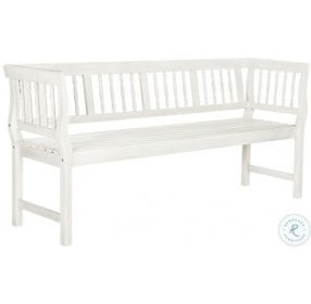 Brentwood Ash Gray And Beige Outdoor Bench