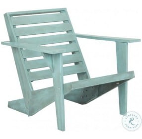 Lanty Oriental Blue Outdoor Adirondack Chair