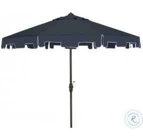 Zimmerman Navy UV Resistant Tilt Outdoor Umbrella With Flap