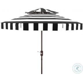 Elsa Black and White Fashion Line Double Top Outdoor Umbrella