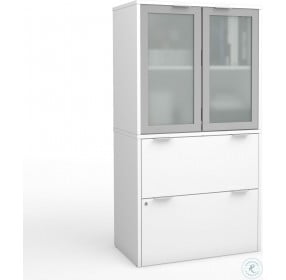 I3 Plus White Lateral File with Storage Cabinet