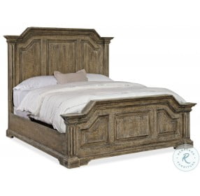 La Grange Medium Wood Bradshaw King Panel Bed